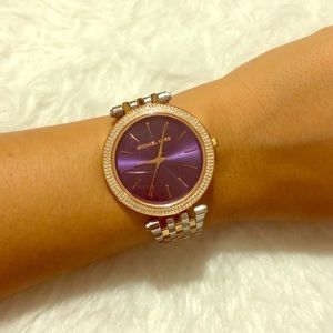 Michael Kors Crystal Two Tone Watch